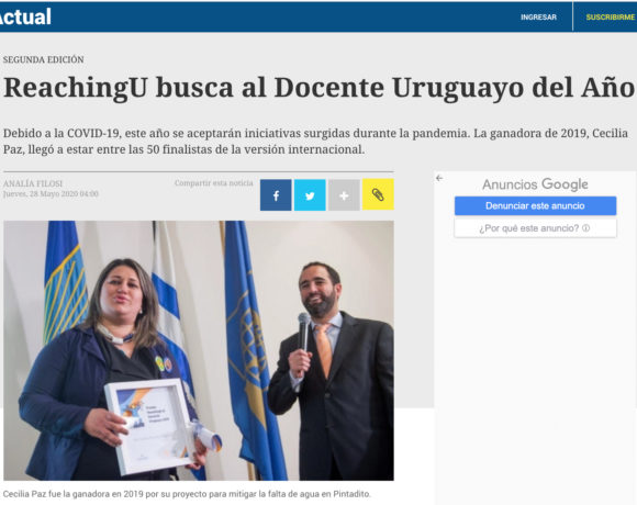 El País: ReachingU busca al docente uruguayo del año