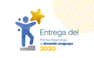 Imagen transmisión entrega del premio ReachingU al docente uruguayo 2020