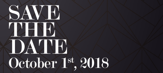 SAVE THE DATE: October 1st, 2018