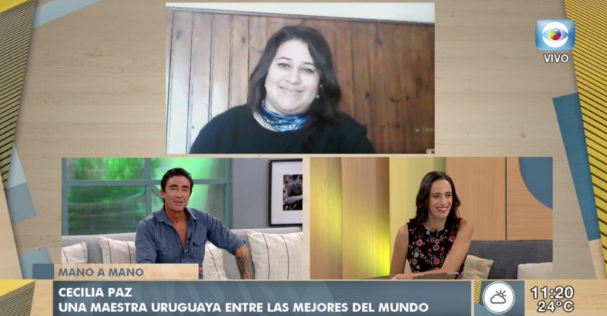 Canal 10: Entrevista a Cecilia Paz, docente uruguaya finalista del Global Teacher Prize