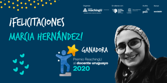 La maestra Marcia Hernández es la ganadora del Premio ReachingU al Docente Uruguayo 2020