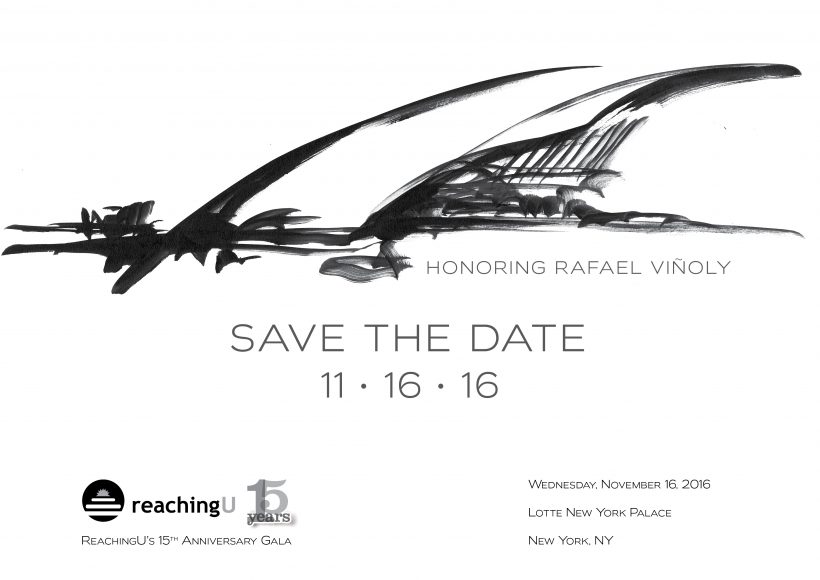 Save the date - 11/16/16 . Honoring Rafael Viñoly