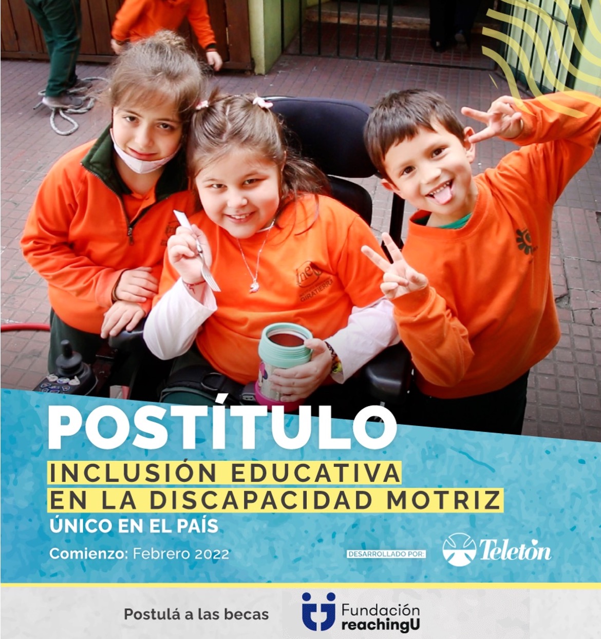 Postítulo Inclusión educativa en la discapacidad motriz. Posteo para beca total