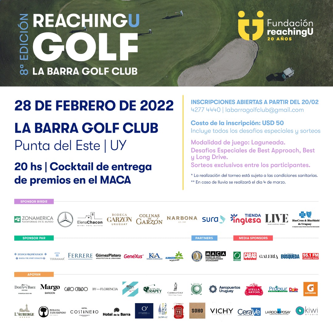 Banner - 8va edición de ReachignU Golf - 28 de febrero de 2022